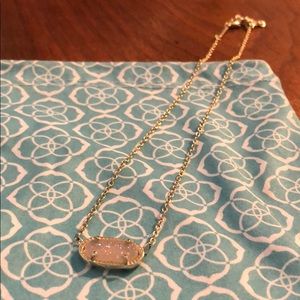 Elisa gold necklace in iridescent drusy